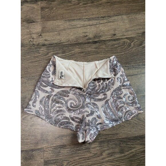 Women Show Me Your Mumu Sequin Sawyer Disco Hot Pant sequin High Waist Shorts XS - Picture 6 of 12